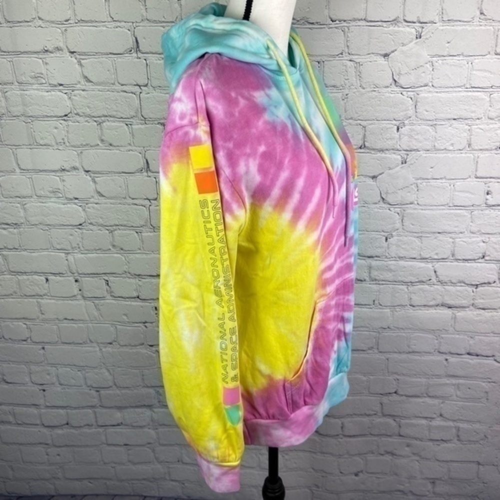 Nickelodeon Hyper Space NASA Sweatshirt Womens Size M Tie Dye Hoodie Sweatshirt - Picture 6 of 16